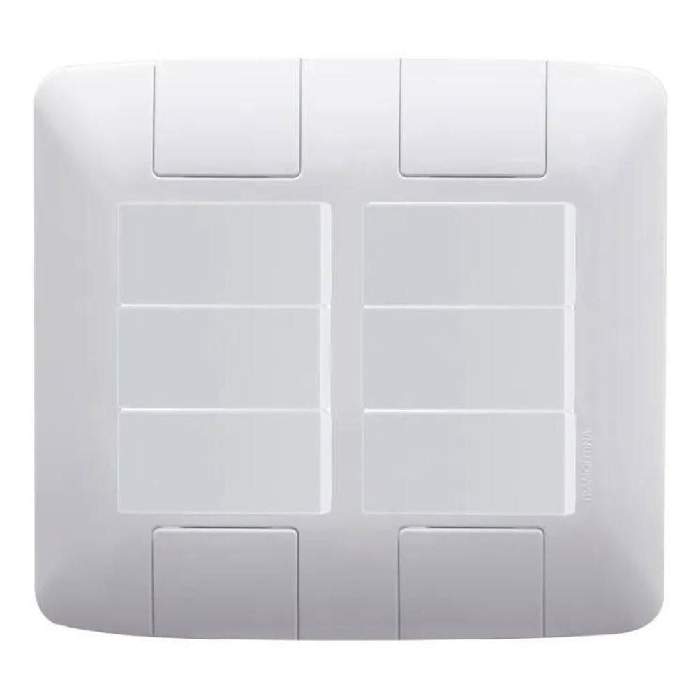 Conj 6 Interruptores Simples 4X4 Linha Aria Tramontina