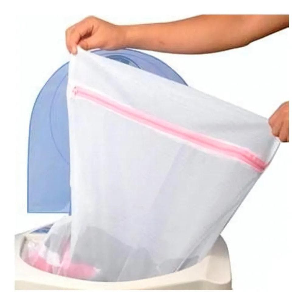 2X Kit 5 Saquinhos De Lavar Roupas Delicadas 60X50Cm
