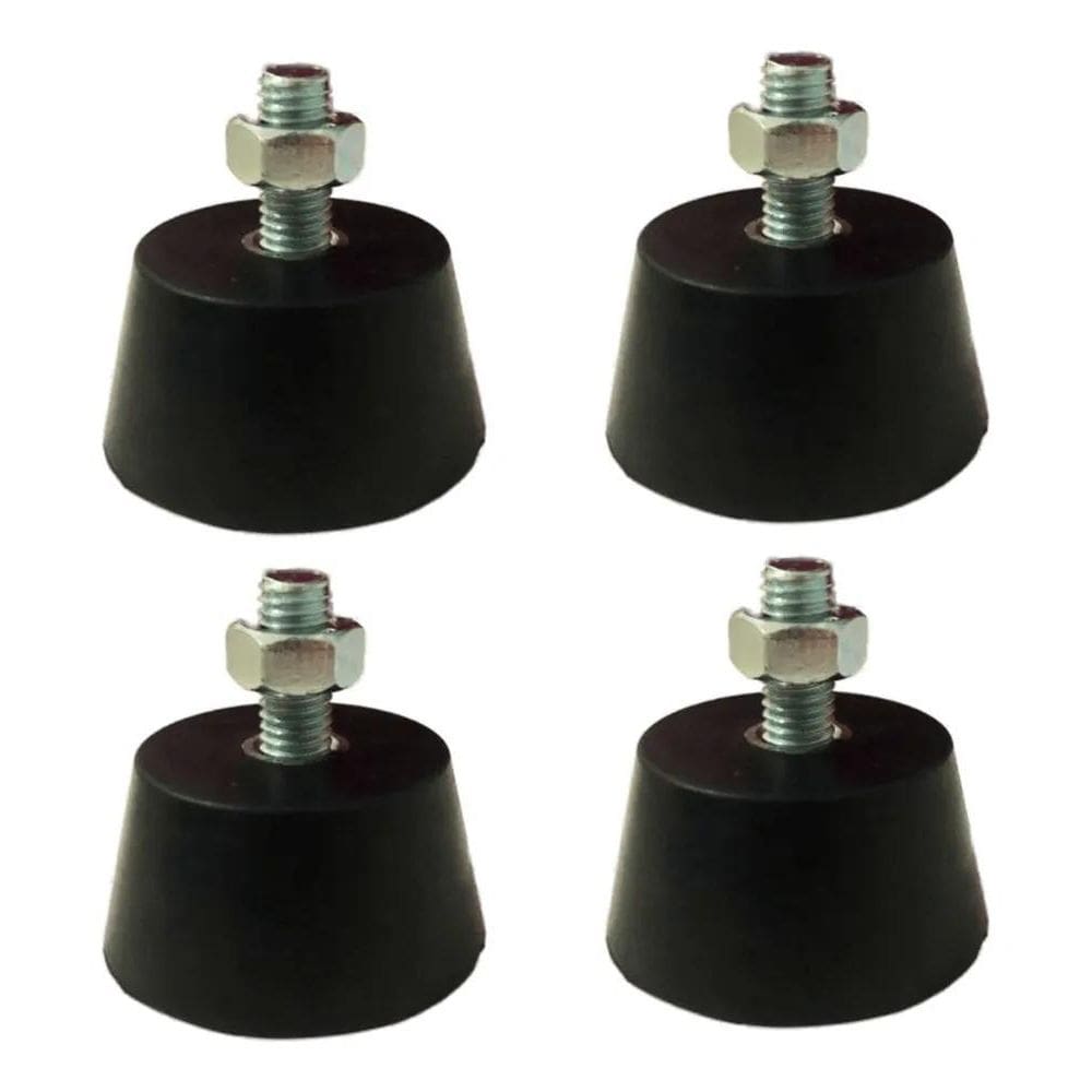 4 Peças Amortecedor De Vibração 200Kg Pé Borracha M8 Mm