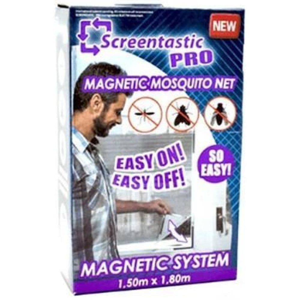 Kit 4 Tela Micro Trama Janelas Magnético Ajustável 1,5 X 1,8