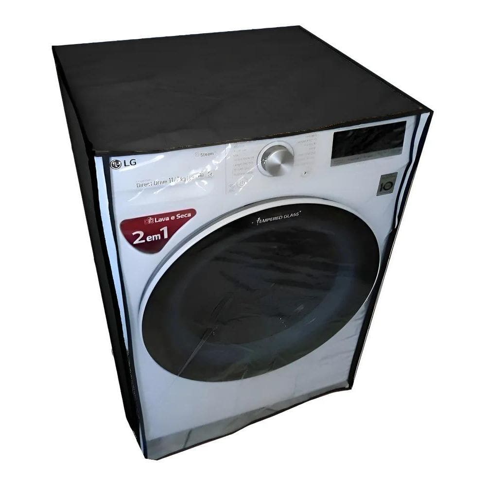 Capa Pra Maquina Lavar Lava E Seca 6Kg 8,5Kg 10Kg 11Kg Cor P