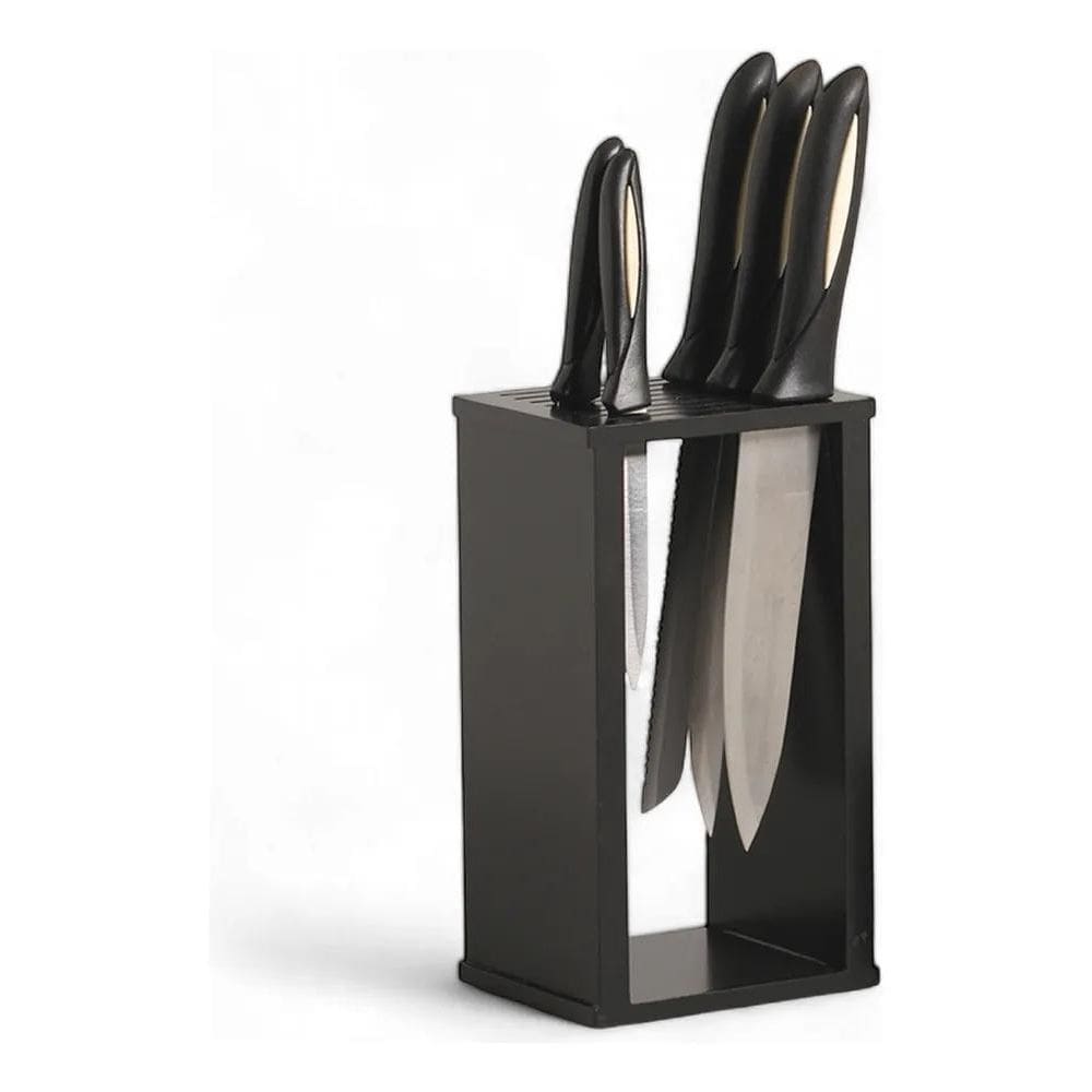 10X Suporte Facas Organizador Cozinha Faqueiro Cutelo Laque