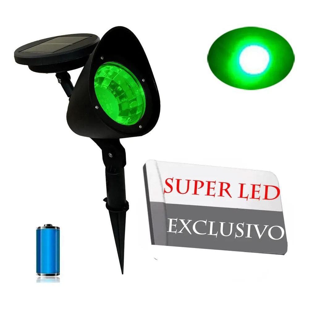 Luminária Luz Solar Spot Super Led Grama Jardim