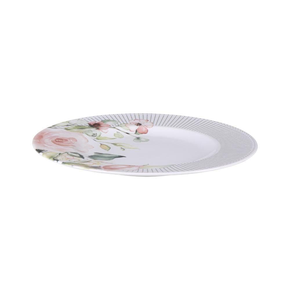 Prato Raso Tramontina Ornatta Em Porcelana Decorada 28 Cm