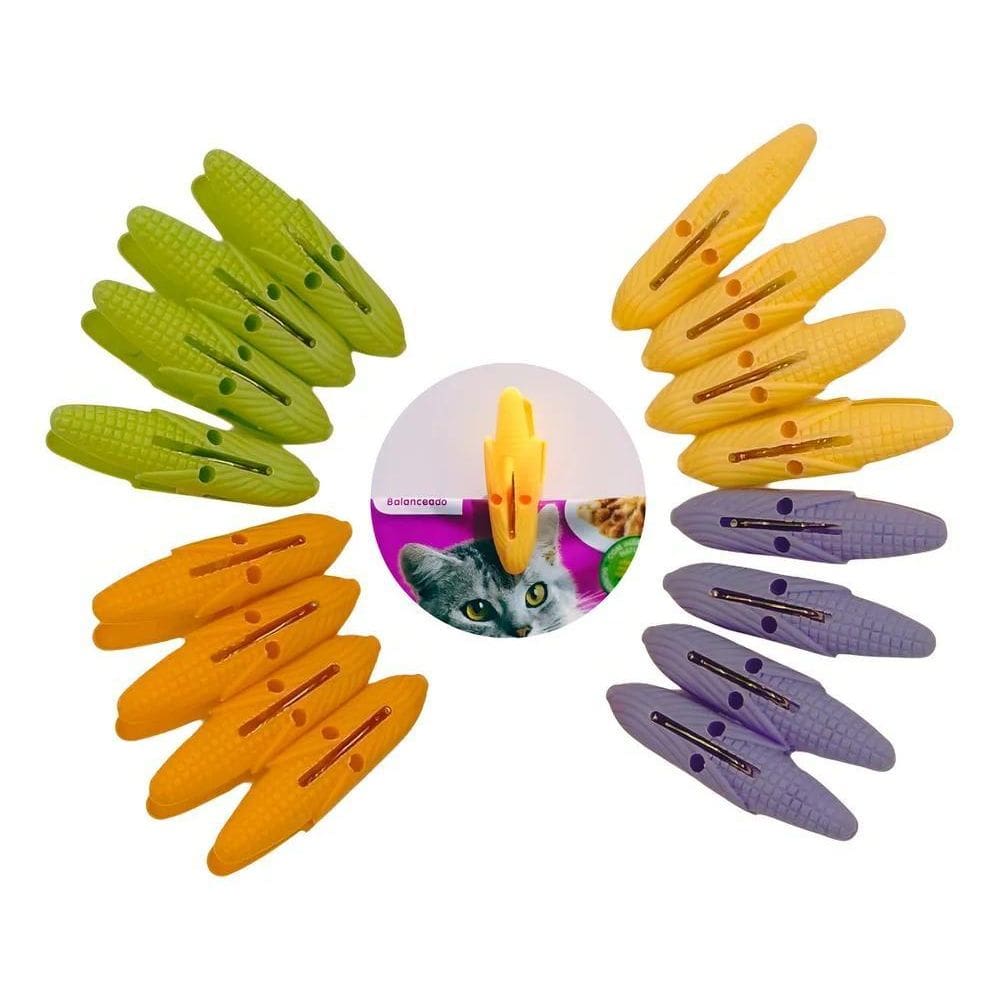 Kit 16 Prendedor De Embalagem Alimentos Resistente 5Cm Cor S