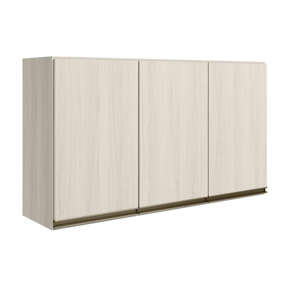 Armario Aereo 3 Portas Mdf 120 Cm Kali 12197 Bianco Toq Bianco Toq Nicioli Bianco Toq Bianco Toq