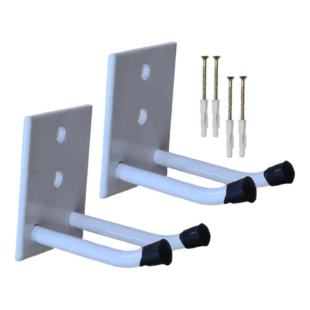 10X 2 Porta Vassoura Rodo De Parede Gancho Organizador 7Cm