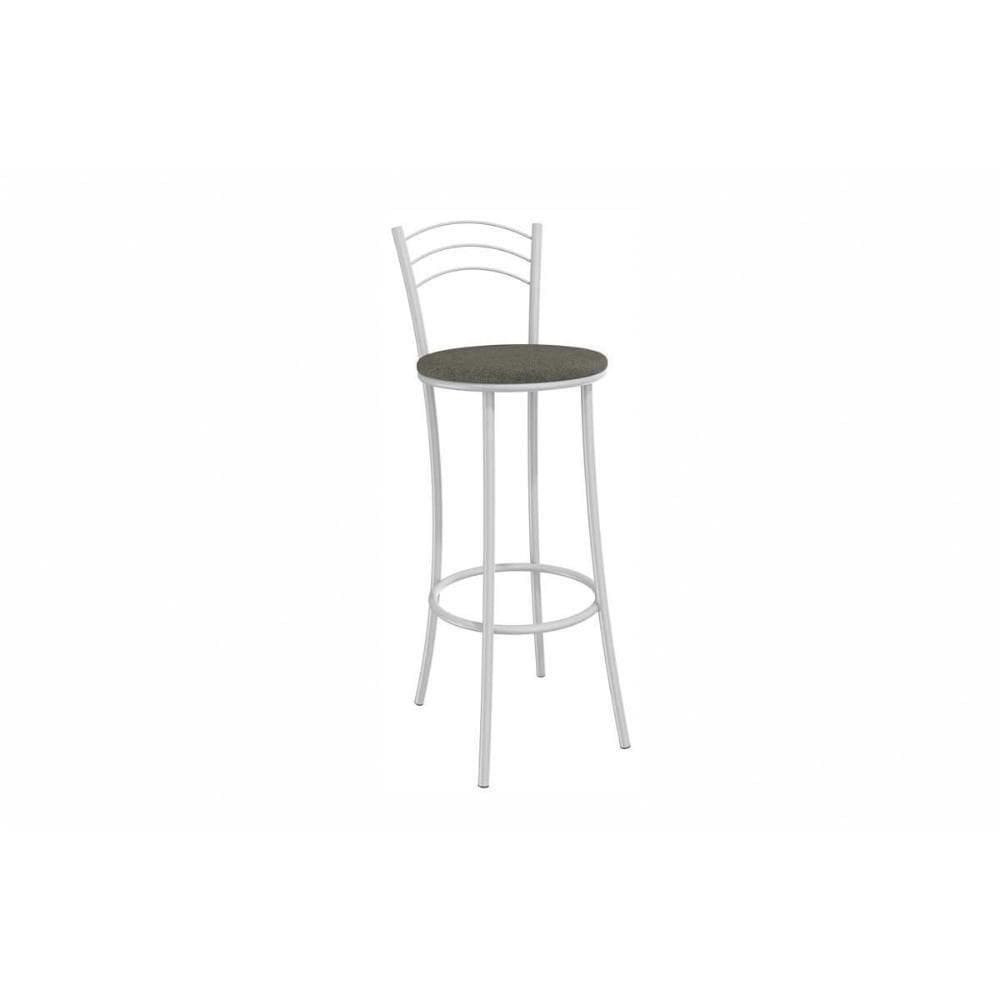 Banqueta Sala De Jantar Petra 1b700br Aço 1 Un Branco-corano Preto - Kappesberg