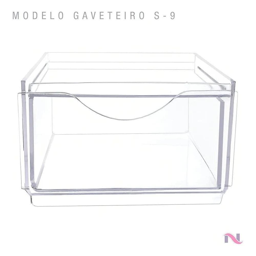 10X Organizador Gaveteiro Acrílico Transparente Premium