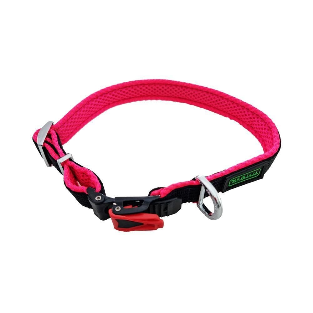 Coleira Para Cães K-9 Spirit Prime Silver M Preta E Rosa