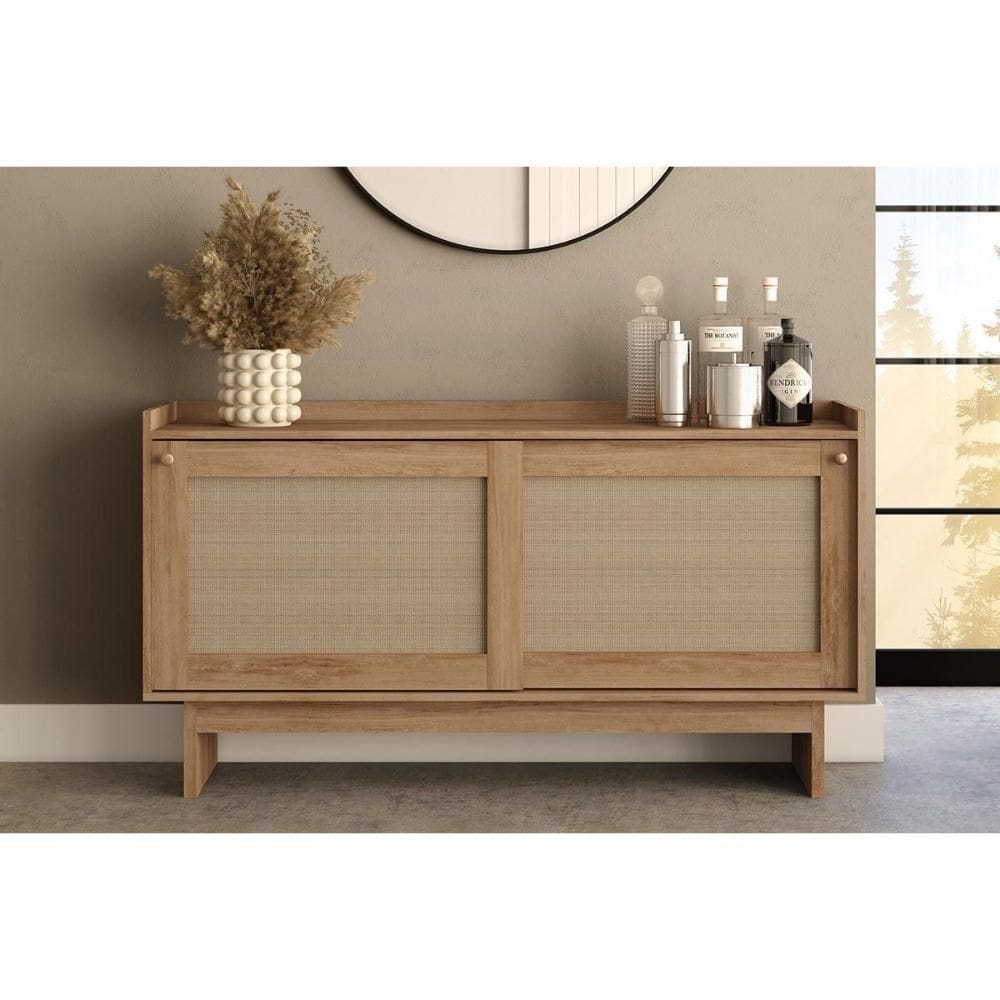 Buffet De Sala Jantar átria 1295 C- 2 Portas C- Tela Noce-tela Sintetica - Carraro