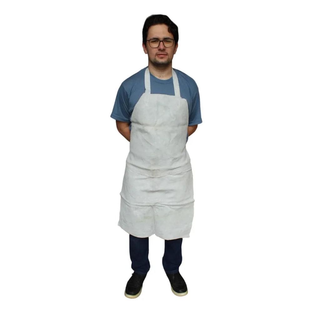 Avental De Raspa 1M Serralheiro Metalúrgico Roça Gris Claro