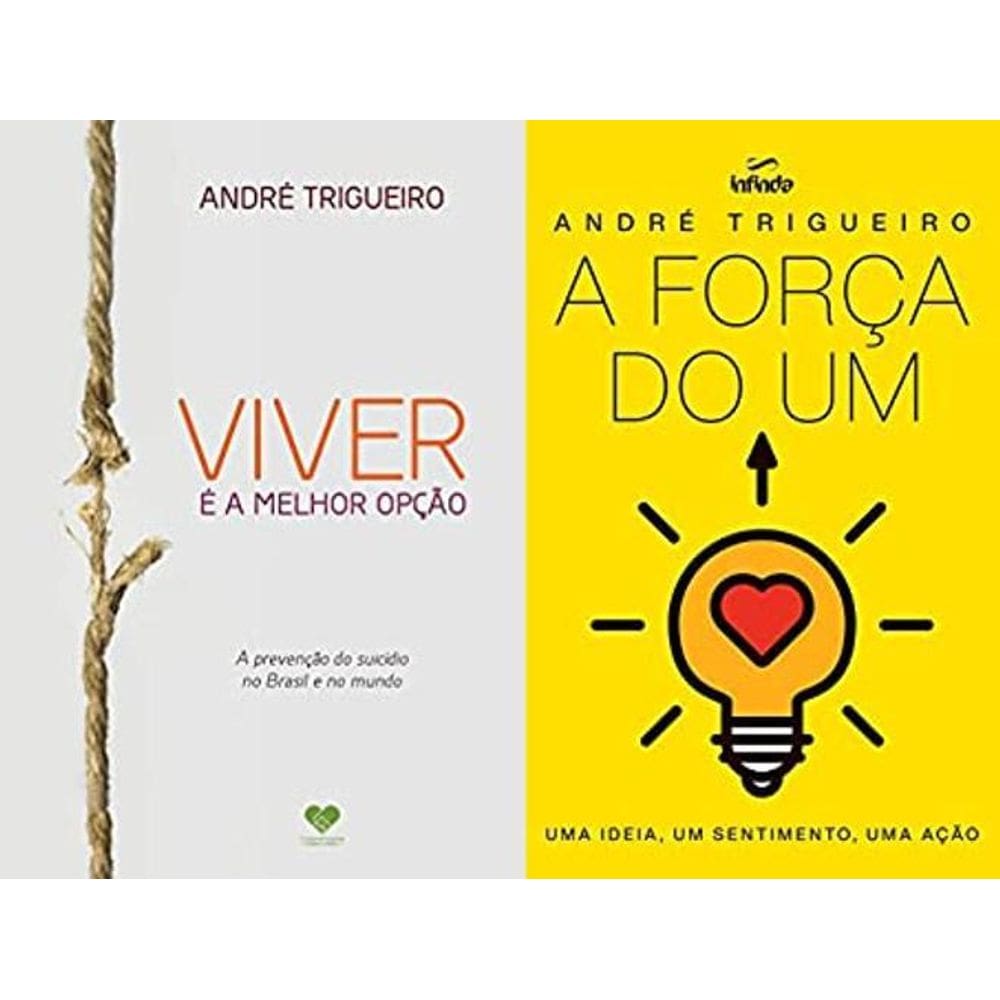 Kit 2 Livros André Trigueiro Viver É A Melhor Opção + A
