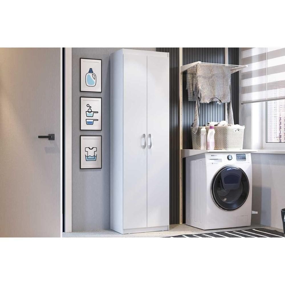 Armário Multiuso Lavanderia Ph 1711 C- 2 Portas Branco - Herval