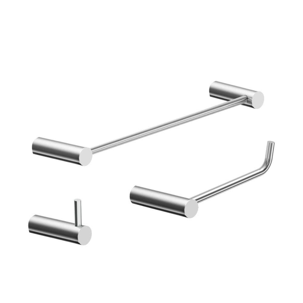 Kit Acessório Banheiro Escovado 3 Peças Grego Metal 2030or