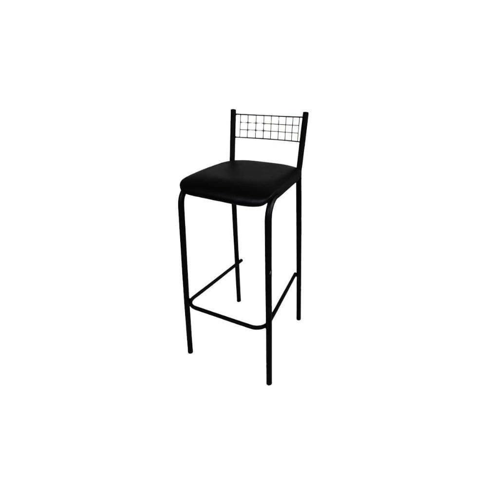 Banqueta Sala De Jantar Gênova 1b705prf Aço 1 Un Preto-corano Preto - Kappesberg