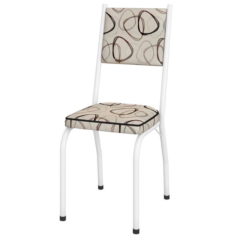 Cadeira Tubular Europa 258 Branco Assento Madeira Cedro Artef Madeira Cedro