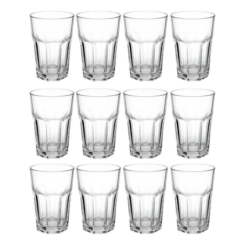 2X Copo De Vidro 350Ml Vitaminas Sucos Ou Smoothies 12 Unida