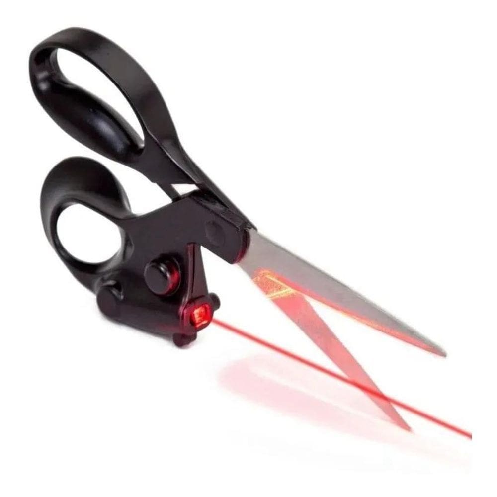 Tesoura Com Mira Laser Lanmax - Cortes Precisos