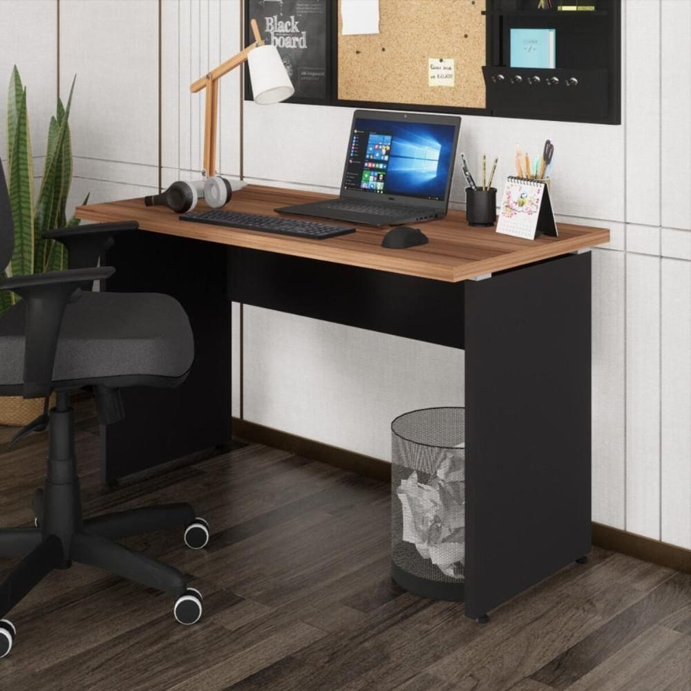 Escrivaninha Mesa De Escritório 120cm Multimóveis Cr25312 Sevilha Preto