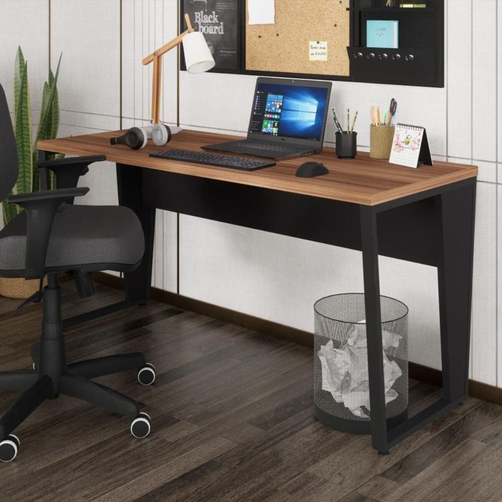 Escrivaninha Mesa De Escritório 150cm Multimóveis Cr25329 Sevilha Preto