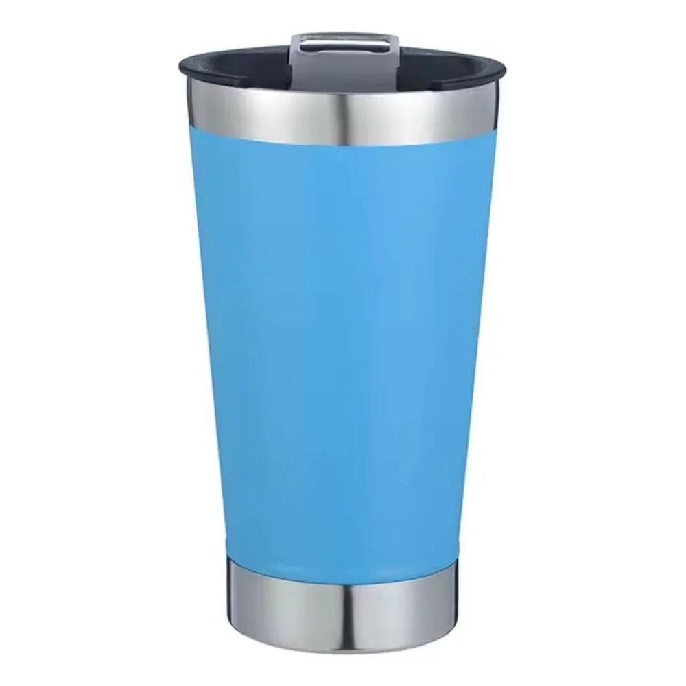 Copo Termico 473 Ml Em Inox Com Tampa E Abridor