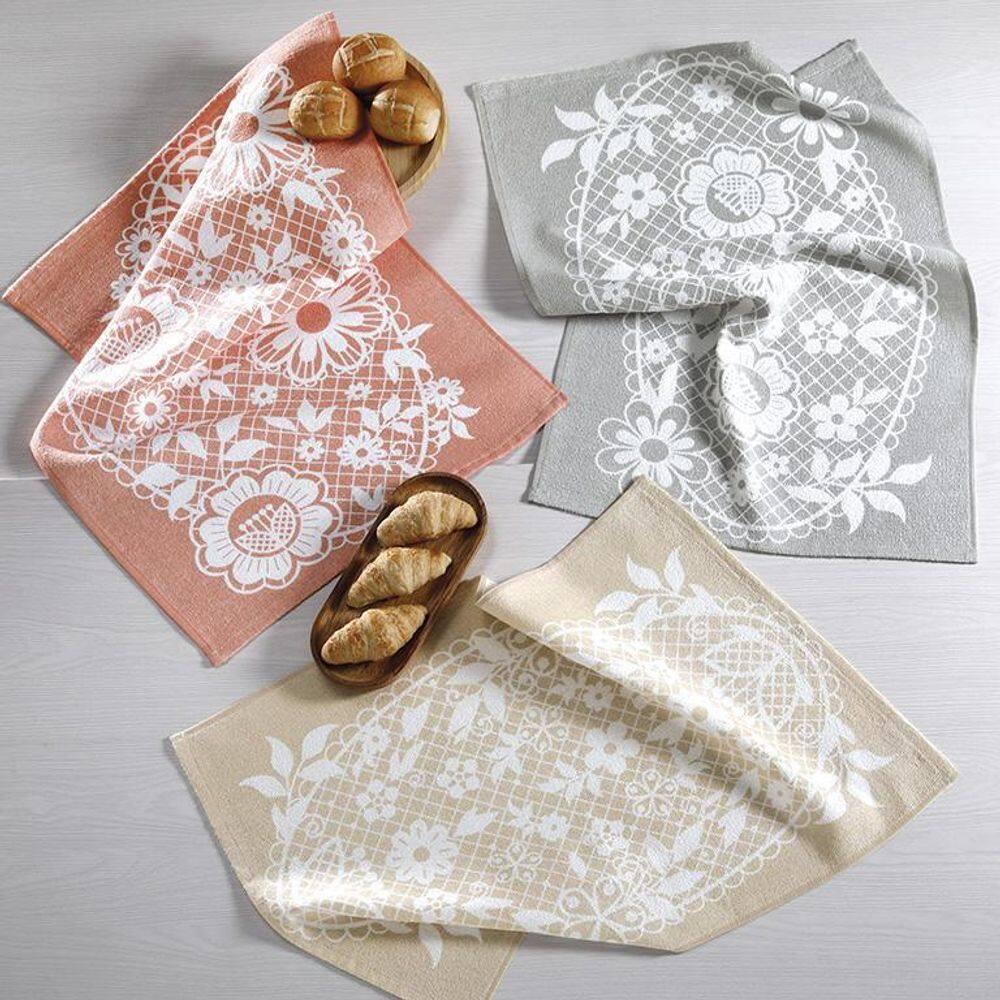 Kit 12 Pano Copa Prato Felpudo Dohler 100% Algodão Graça 01