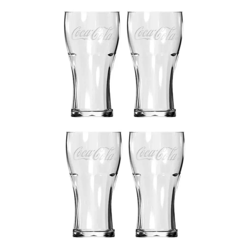 3X Jogo De Copos Contour Coca Cola Nadir Copo 470Ml - 4 Unid