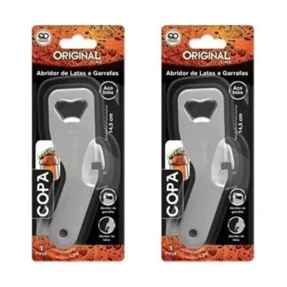 10X Abridor De Lata E Garrafas Inox Gigante Ki