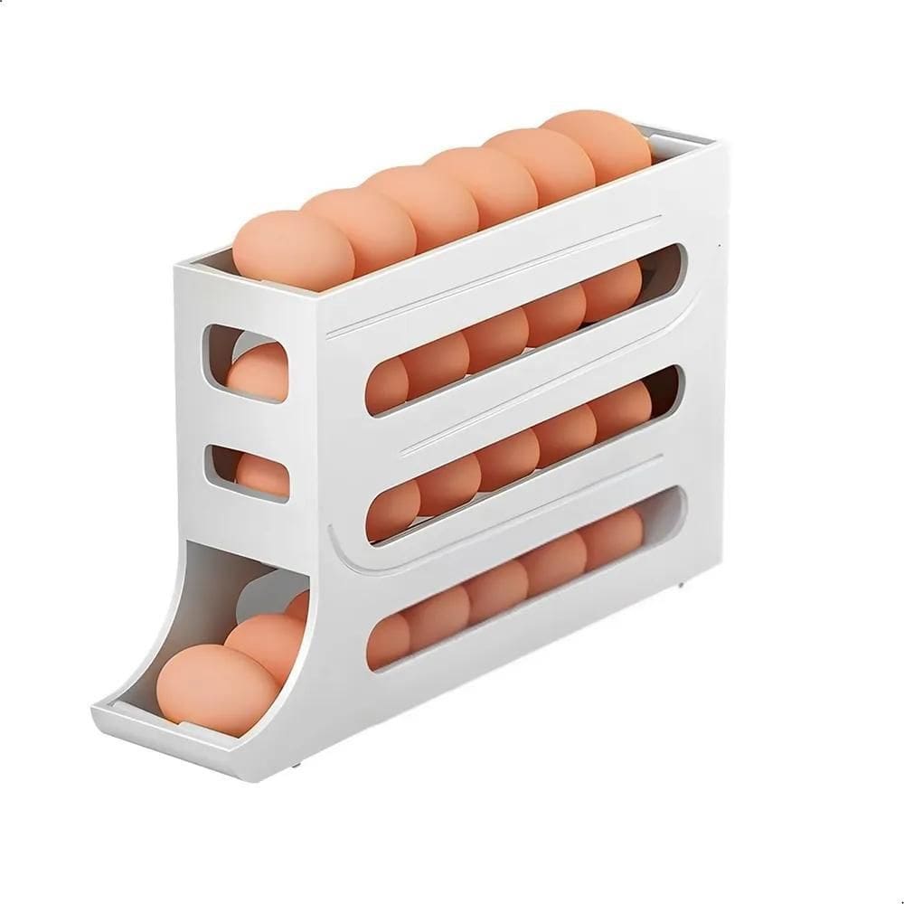 Porta Ovos Organizador Bandeja Geladeira Dispenser 4 Andares