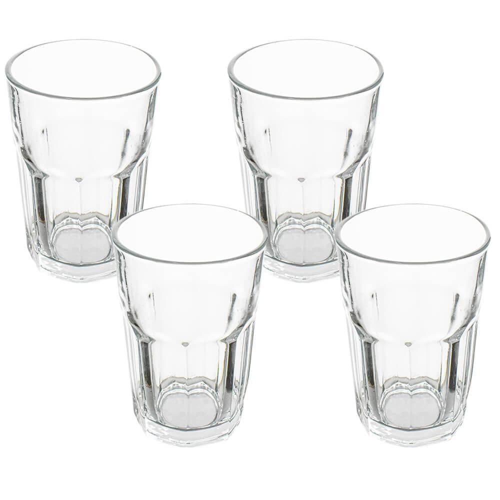 Jogo De Copos De Vidro Isis 360Ml 4 Peças - Vista Home