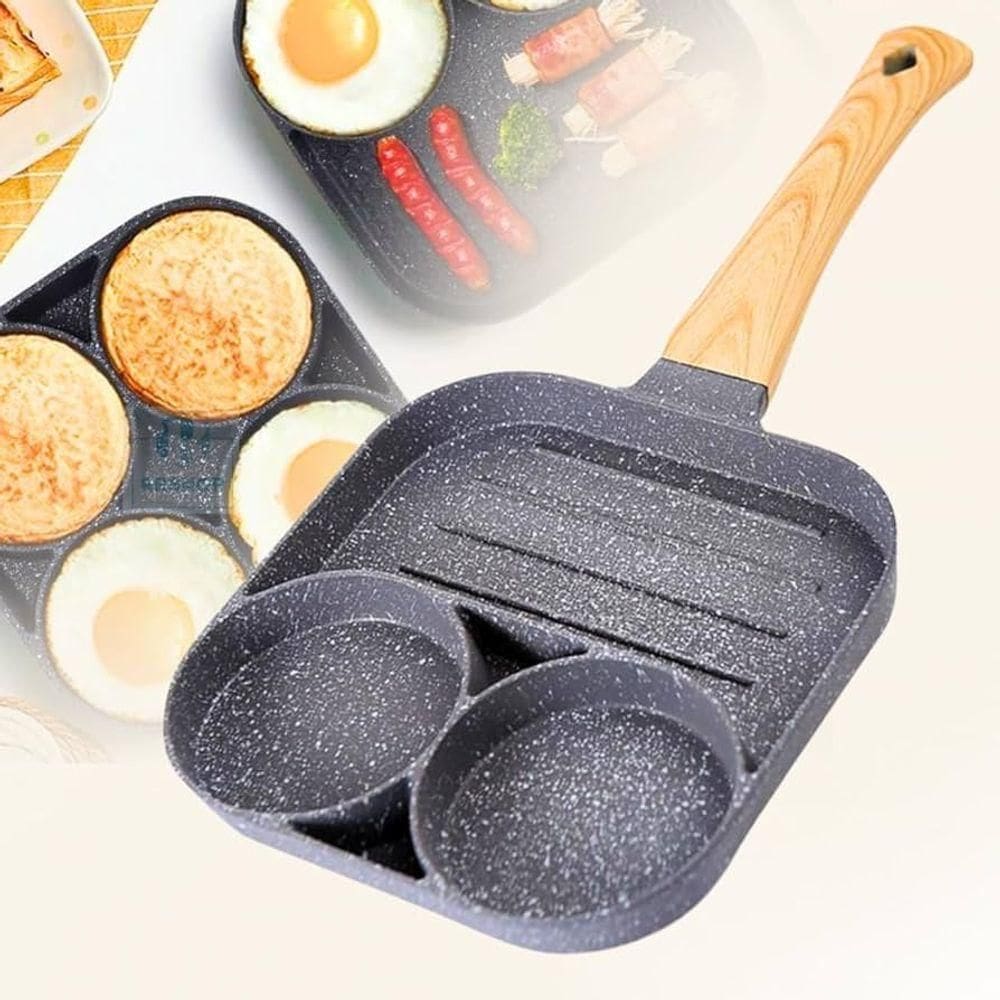 Frigideira De Ferro Fundido P- Ovos Fundo Plano P- Fritar Ovo, Panqueca E Mais