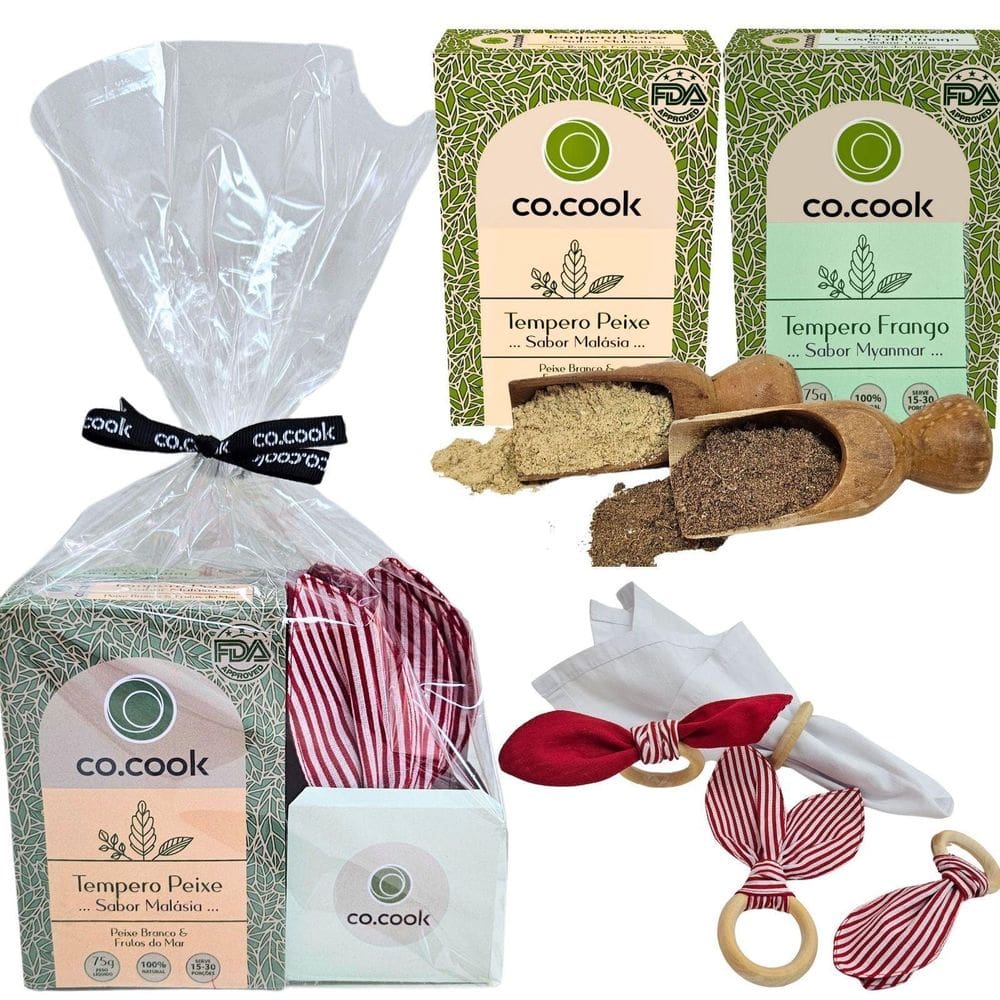 Cocook Kit Trio Presente Páscoa Tempero Frango Peixe Porta
