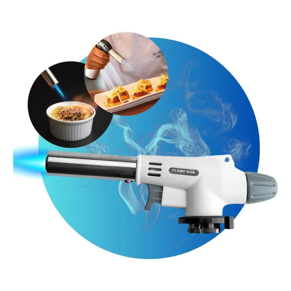 Bico Maçarico Portátil Regulagem Uso Culinário Chefe Gourmet