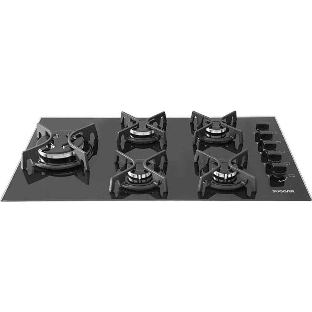 Cooktop Vidro Preto 5 Queimadores FG5535FVP Bivolt