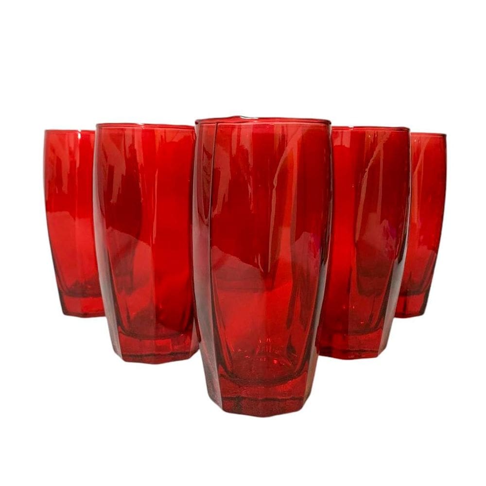 Jogo De Copos Flórida 6 Unidades 370Ml Luxo Para Bebidas