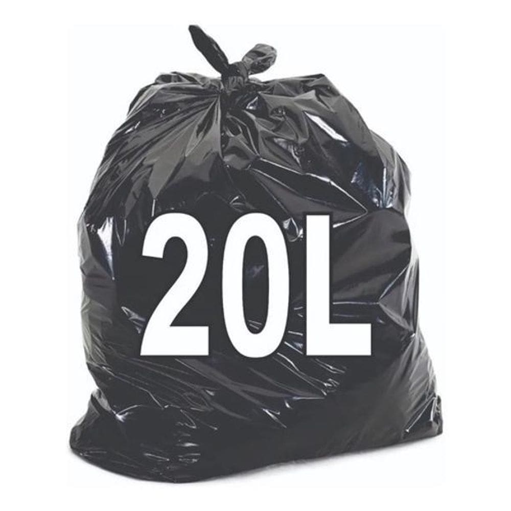 Saco De Lixo 20 Litros Resistente 100 Unidades
