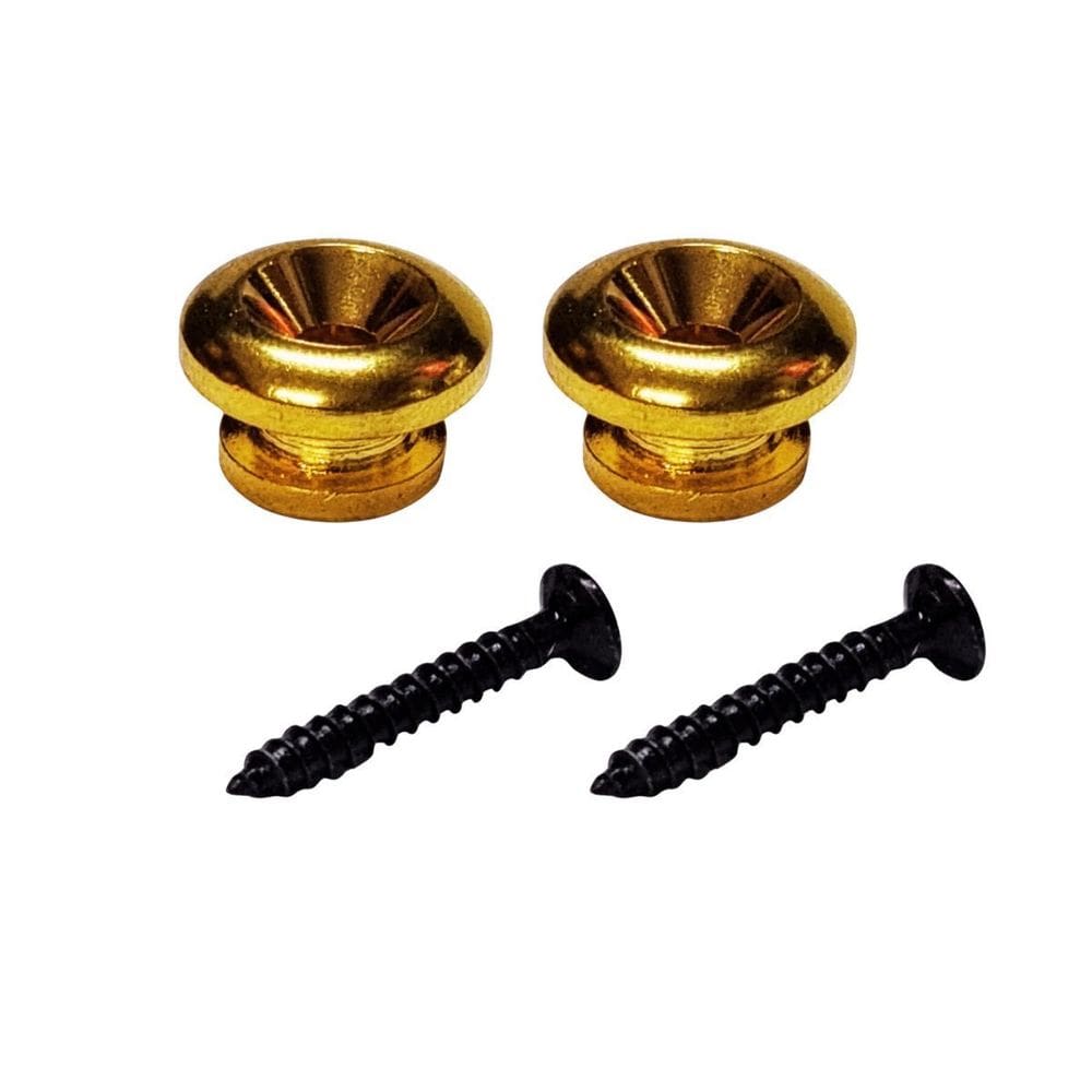 Par Roldana Luxo Dourada Violão Baixo Guitarra Viola