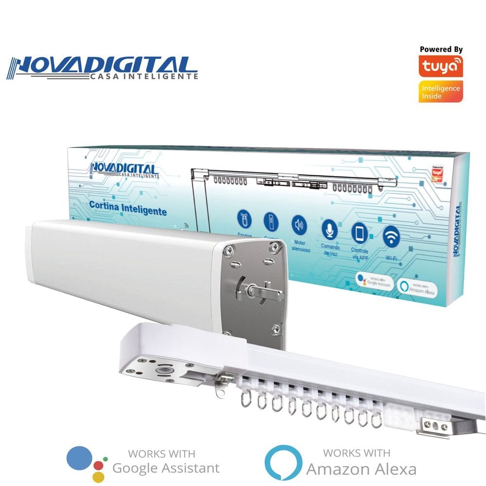 Cortina Inteligente Smart Wifi Automação Tuya Alexa,google