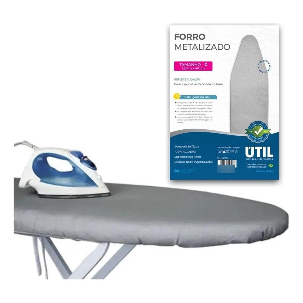 3X Capa Forro Térmico Para Tábua De Passar Roupa Com Espuma