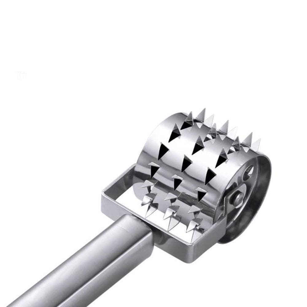 Amaciador De Carne Rolo Manual Inox Amolecedor De Carne