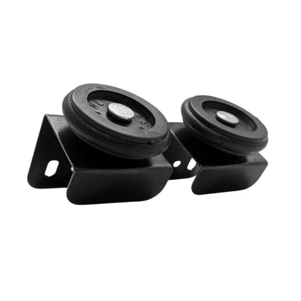 02 Roldana Guia Superior Porta E Janela Correr De Aço 37Mm