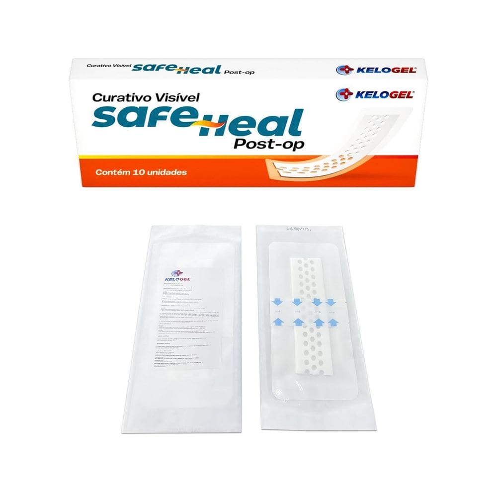 Curativo Visível Safe Heal Post-Op 10X20 5X15 1Un Kelogel
