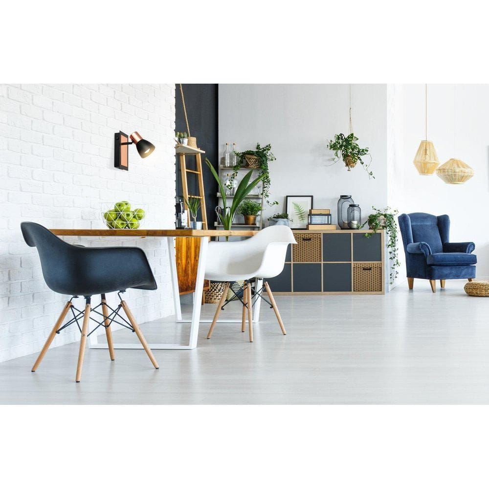 Spot Noir 1 Lâmpada Preto