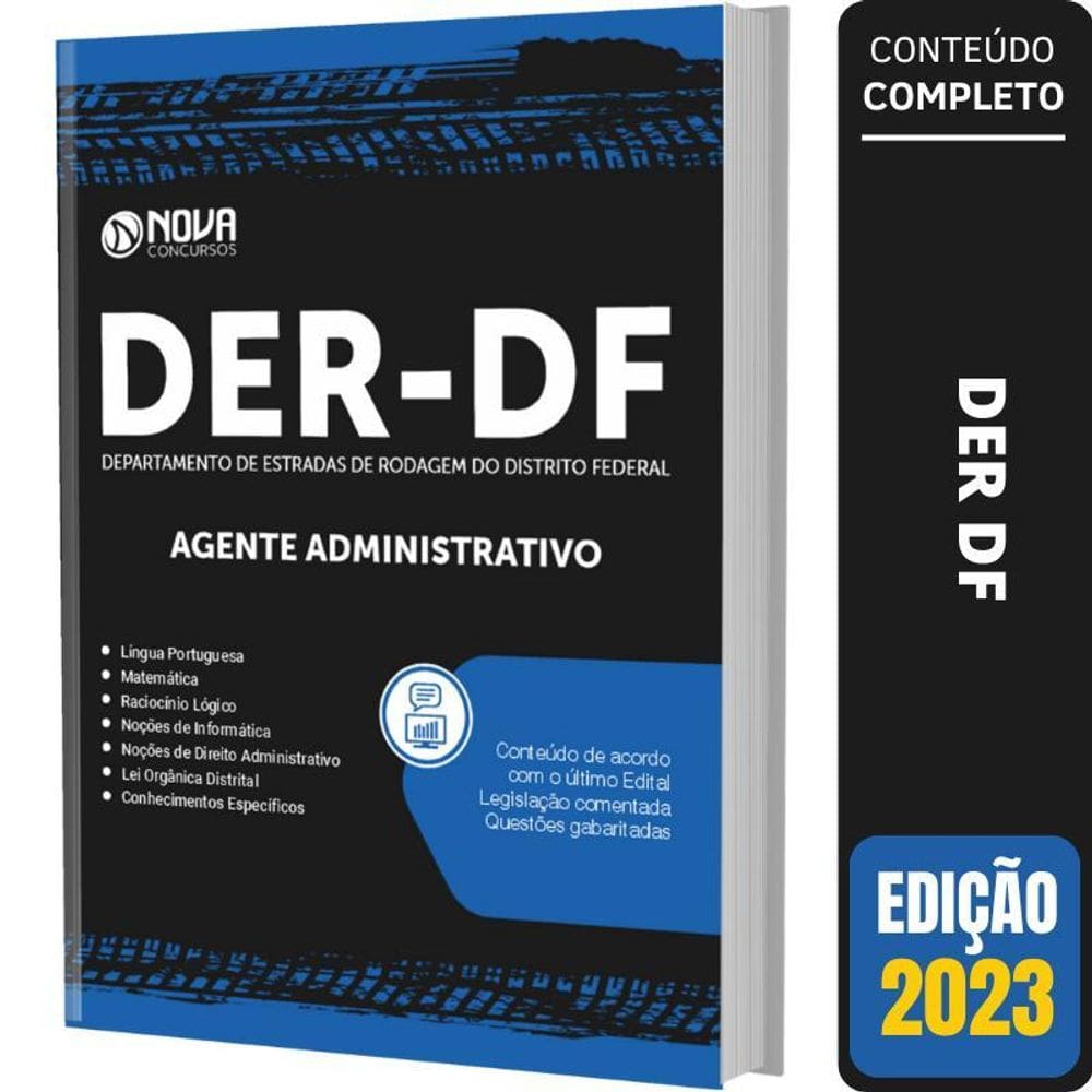 Apostila Concurso Der Df 2023 - Agente Administrativo