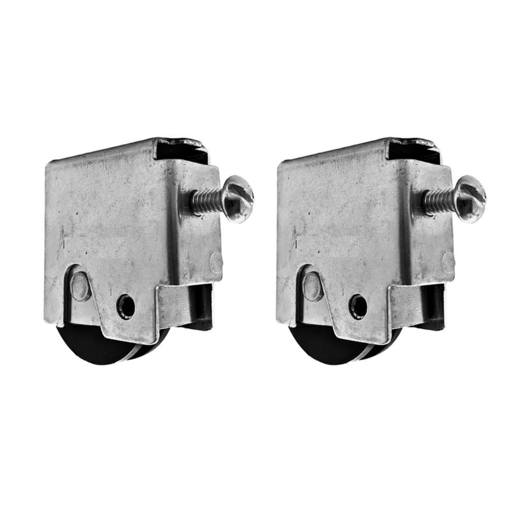 02 Roldana Inferior Articulada Para Porta De Correr Aço 45Mm