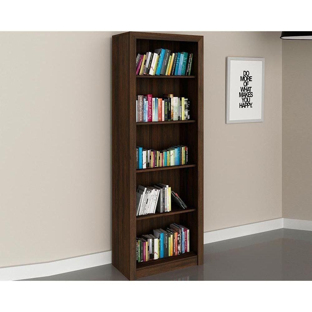 Estante Livreiro Solteiro Me4104 C- 4 Prateleiras Rústico - Tecno Mobili