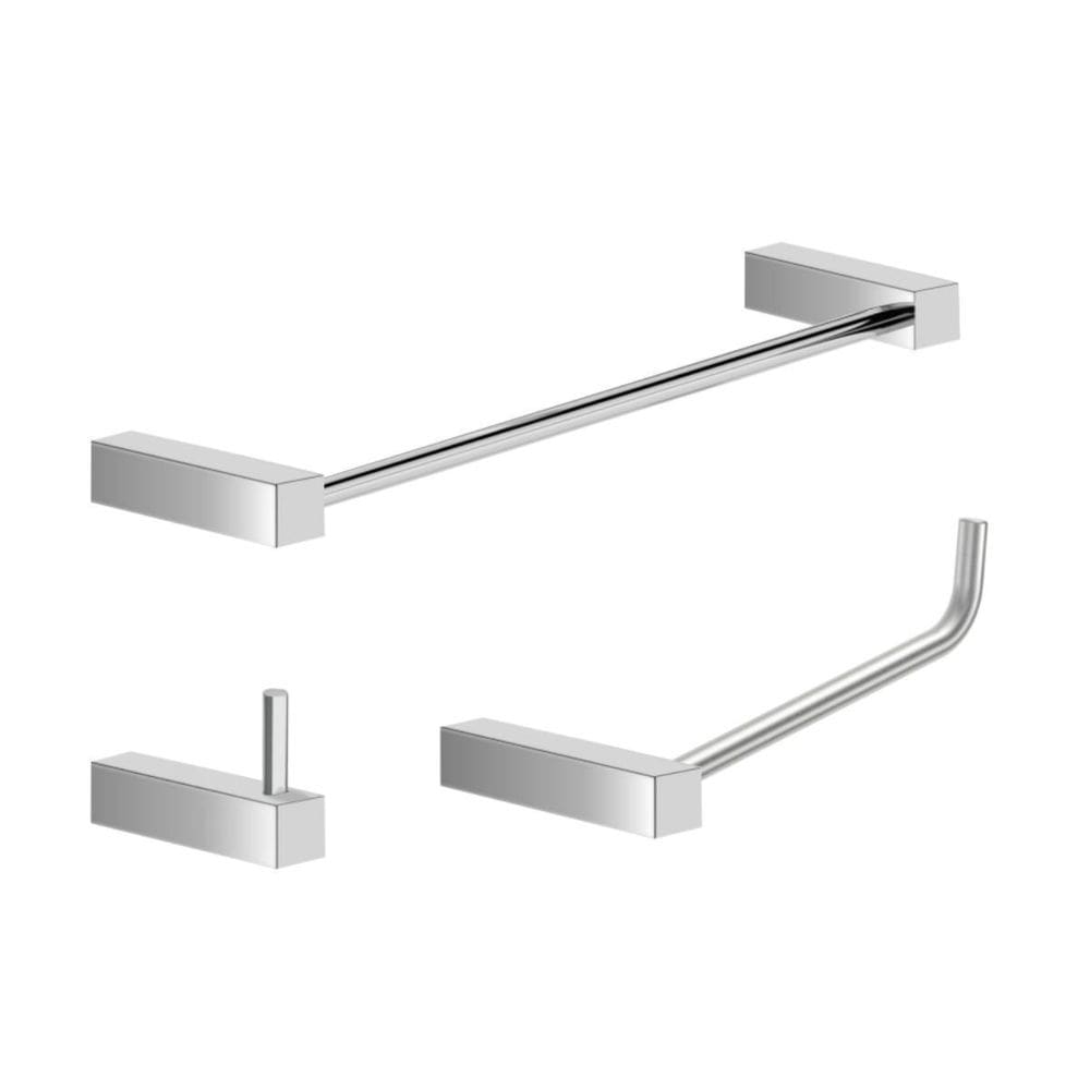 Kit Acessórios Para Banheiro Escovado 3 Peças 2010Tr