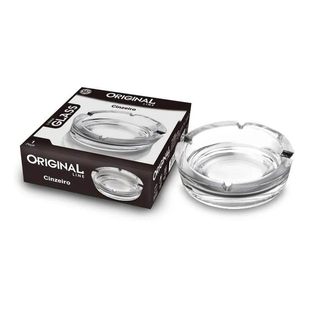 10X Cinzeiro Vidro Transparente Alta Qualidade Bar Hotel Ca