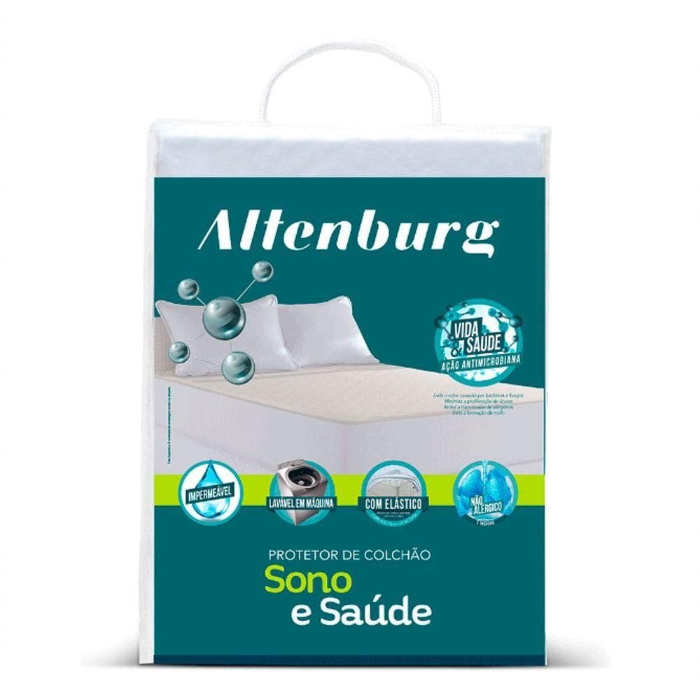 Protetor De Colchão Queen Altenburg Com Elástico Sono & Saúde Impermeável – Branco